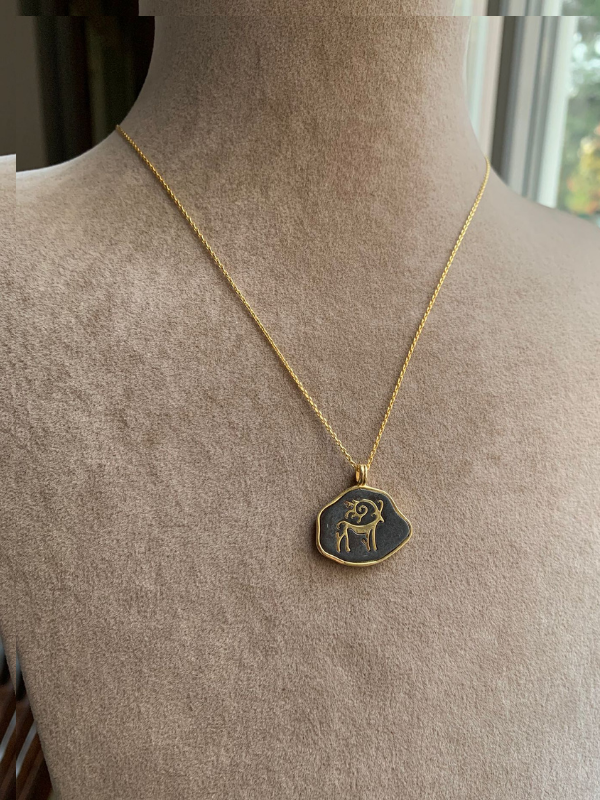 Bereketin ve Gücün Sembolü Mistik Dağ Keçisi Kolye - Görsel 2