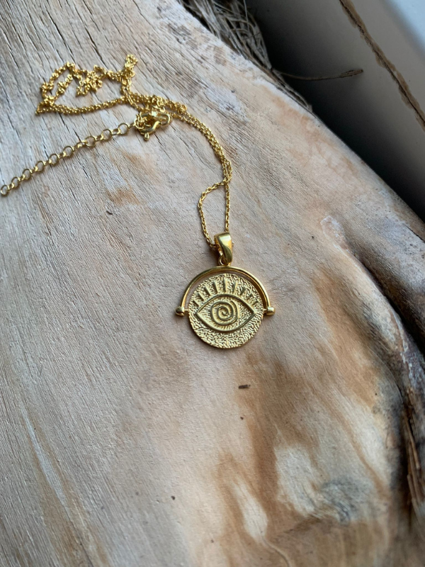 Tılsımlı Gümüş Göz Kolye